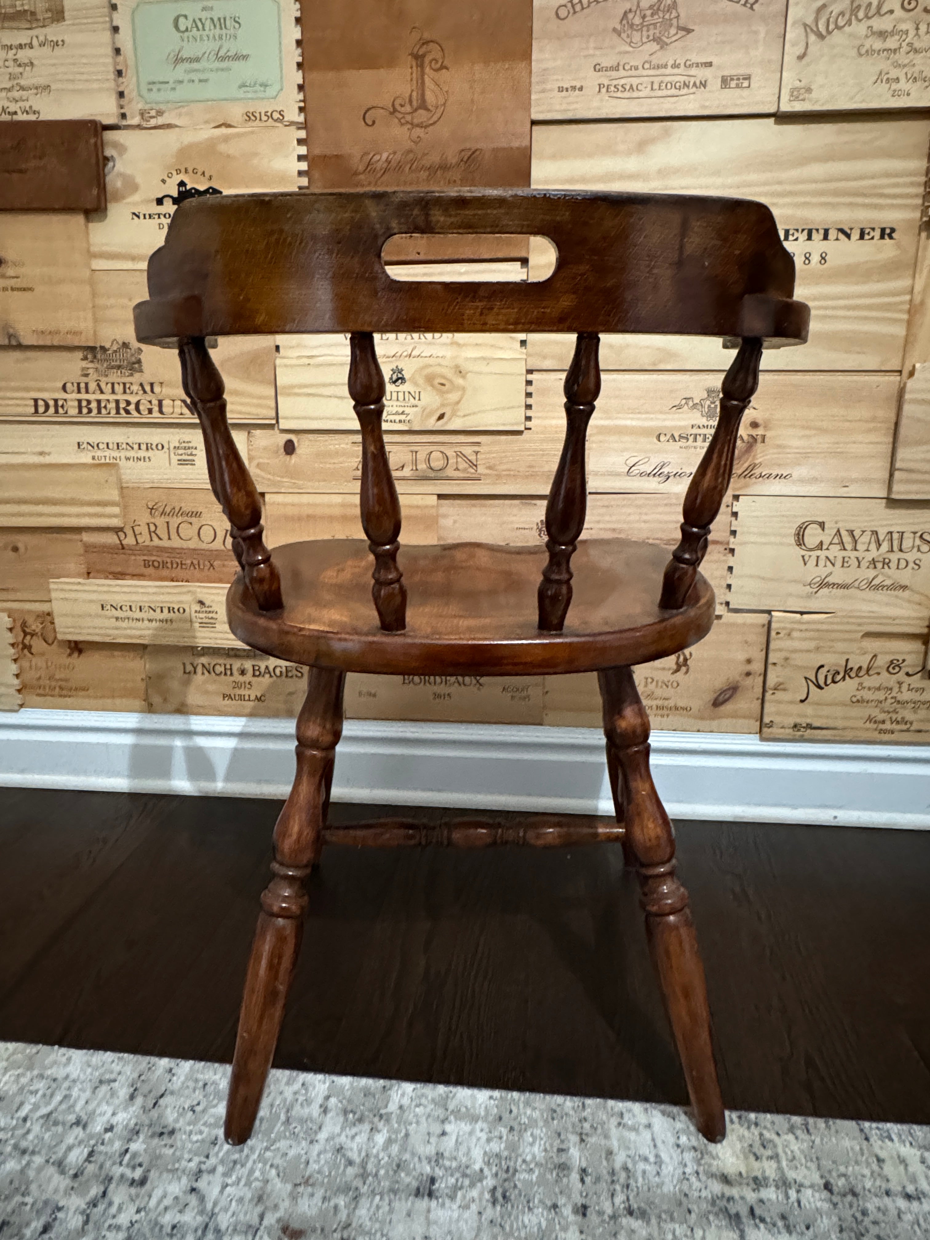 Mid Century Captain's Chair, Pub or Saloon Style Chair