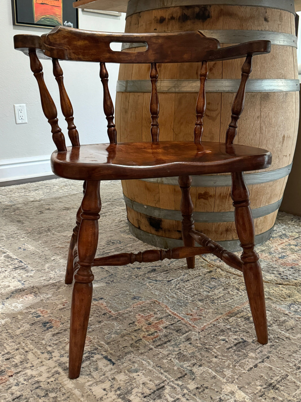 Mid Century Captain's Chair, Pub or Saloon Style Chair