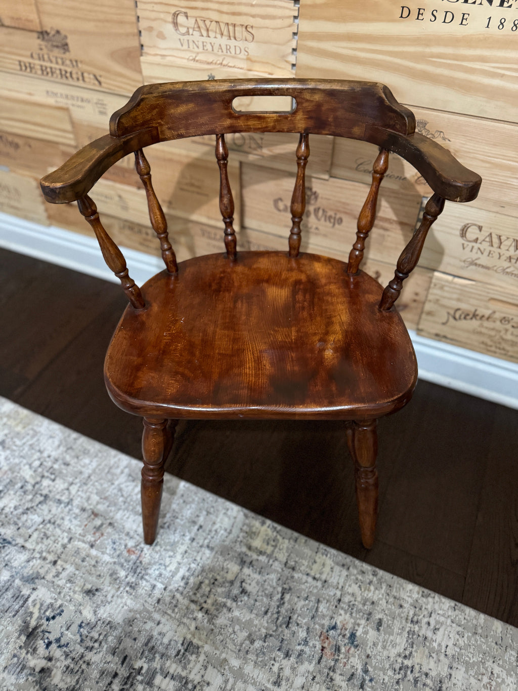 Mid Century Captain's Chair, Pub or Saloon Style Chair