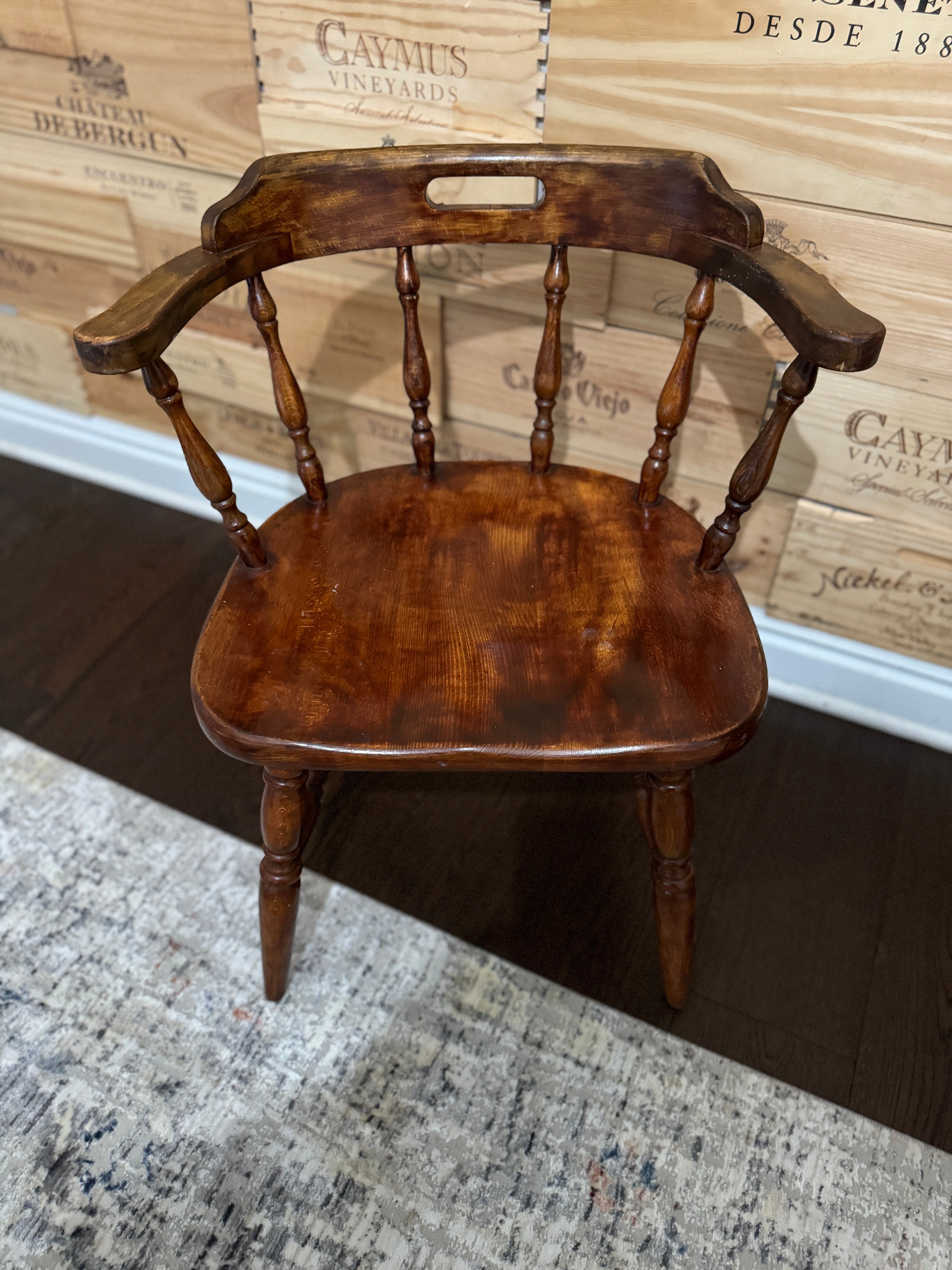 Mid Century Captain's Chair, Pub or Saloon Style Chair