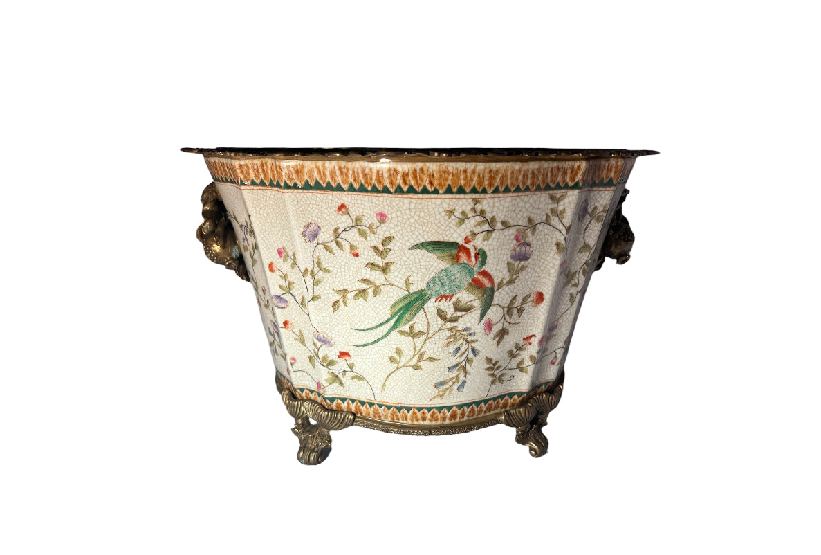 Vintage William Lowe 1895 Large Porcelain Planter