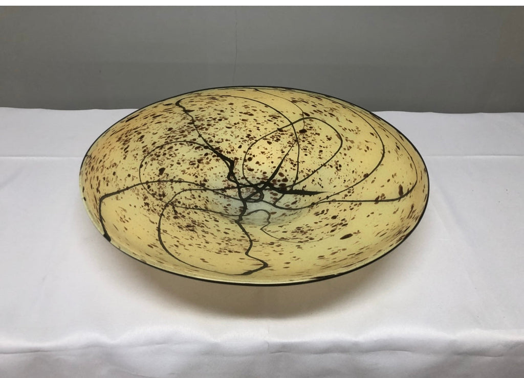 R. Pele (Ricardas Peleckas) Signed Art Glass Bowl