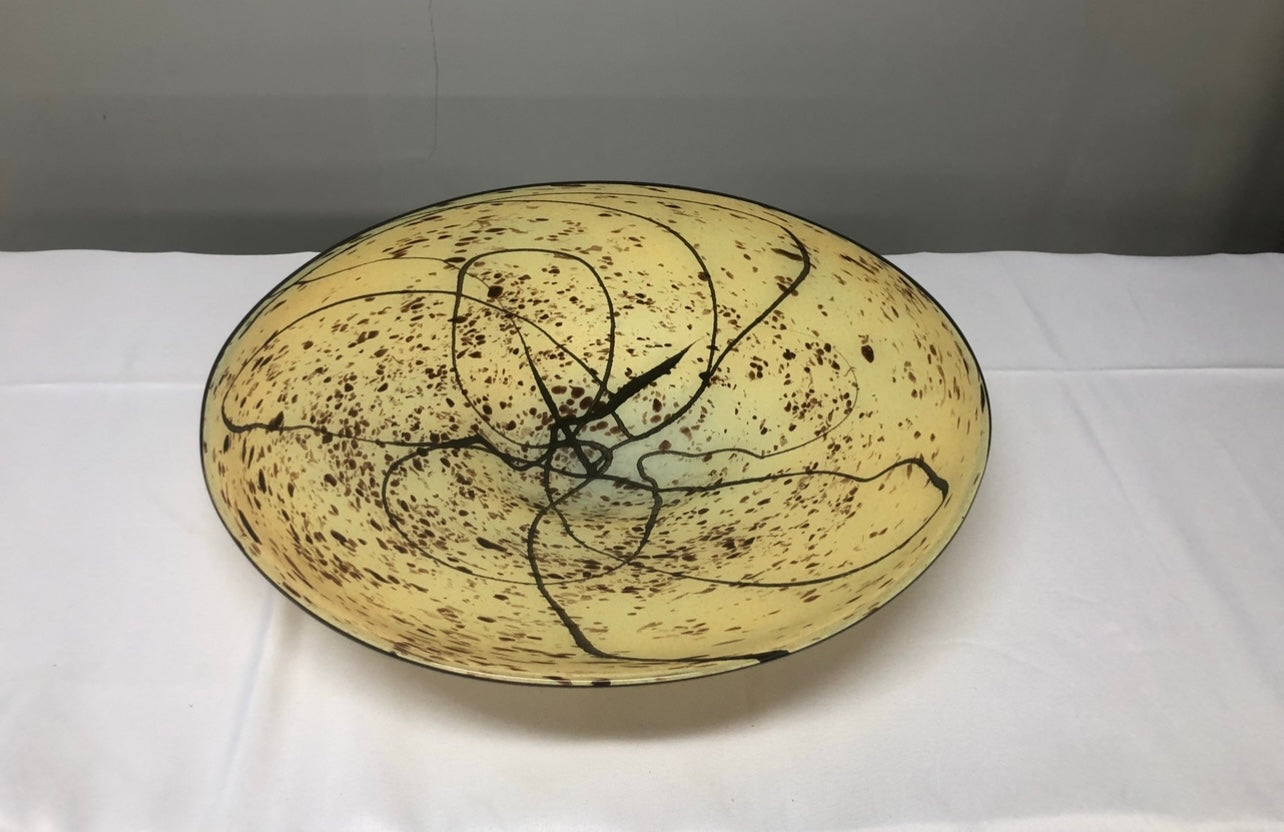 R. Pele (Ricardas Peleckas) Signed Art Glass Bowl