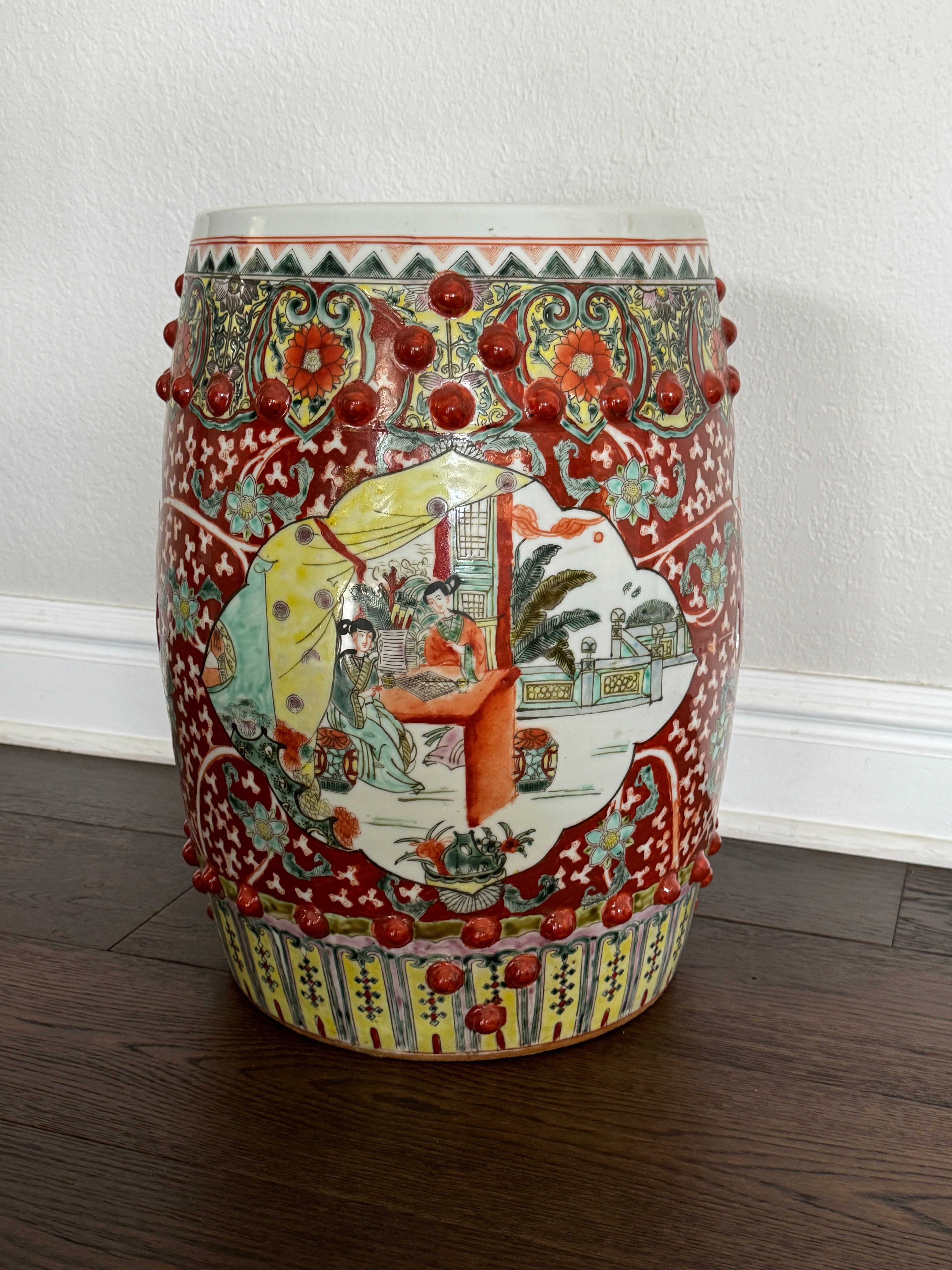 Vintage Chinese Ceramic Garden Stool