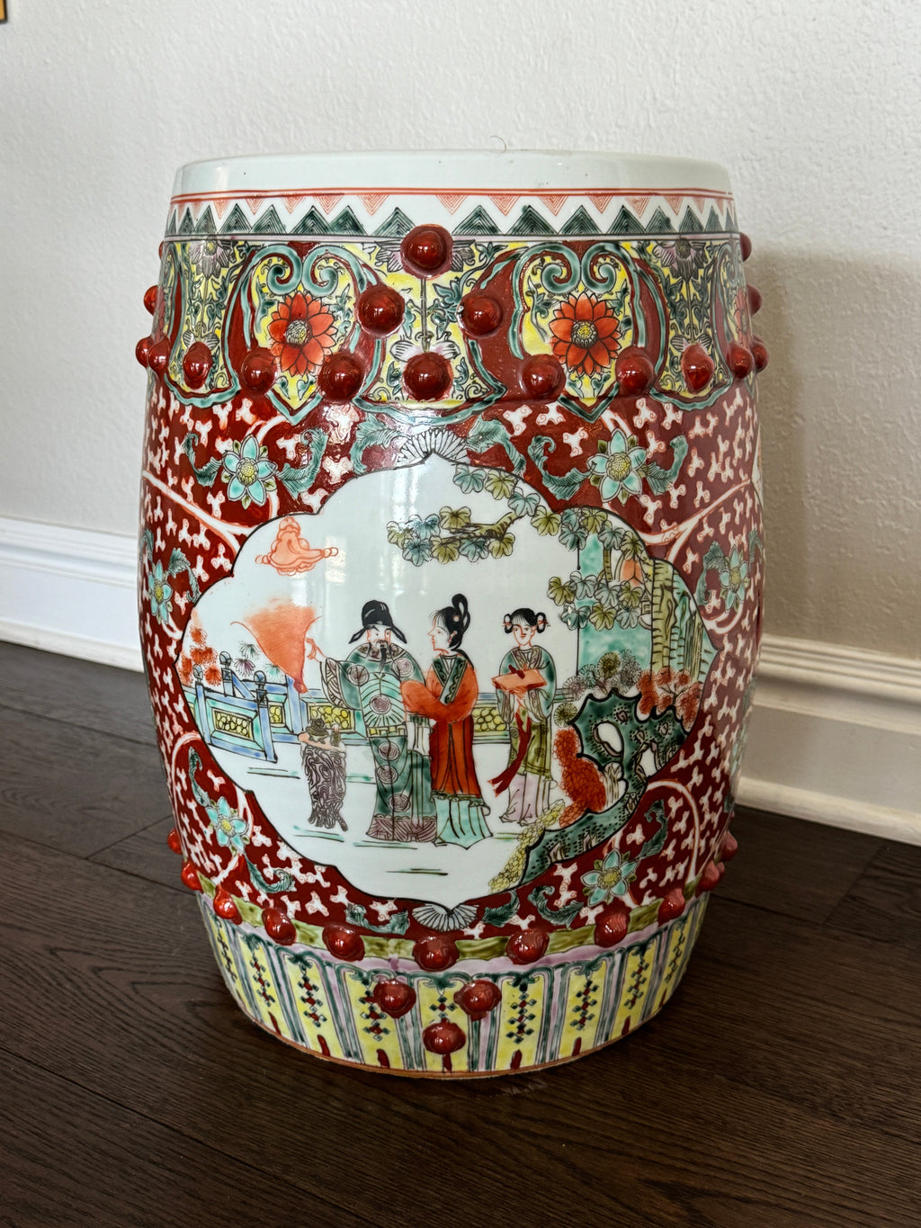 Vintage Chinese Ceramic Garden Stool