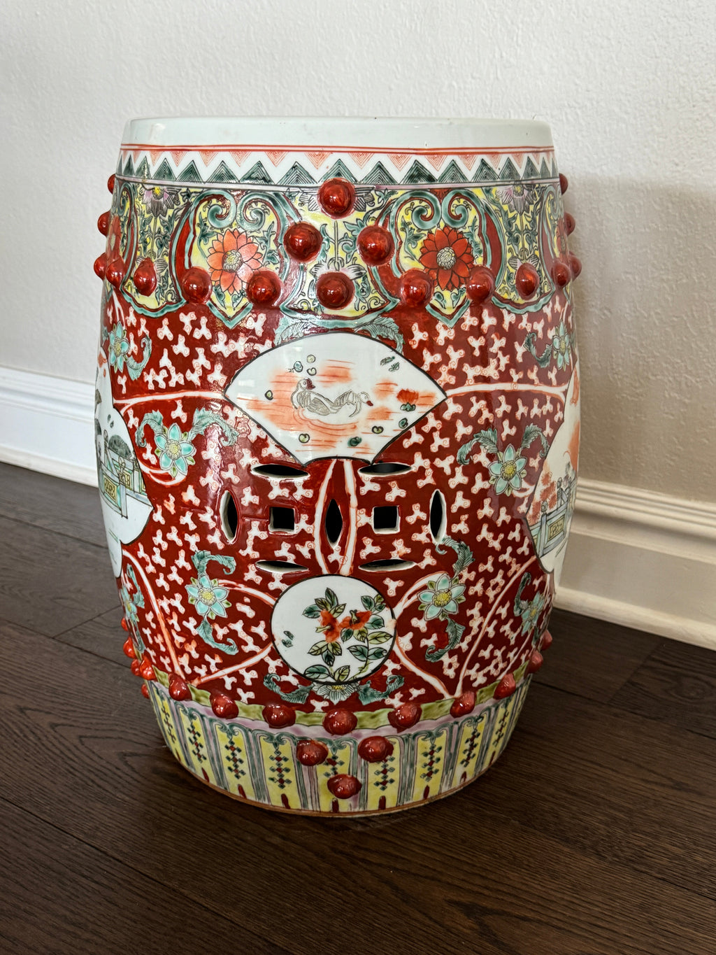 Vintage Chinese Ceramic Garden Stool