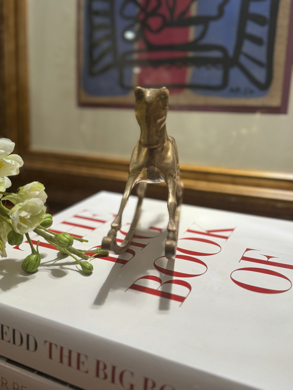 Vintage Brass Rocking Horse