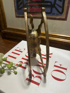 Vintage Brass Rocking Horse