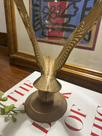 Vintage Brass Eagle in Flight Figurine