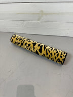 Vintage Hollywood Regency Cheetah Print Accent Chair with Gold Gilded Legs