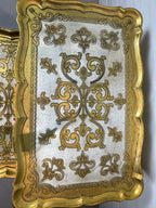 Vintage 1950s Florentine Gold Nesting Tables - Set of Three