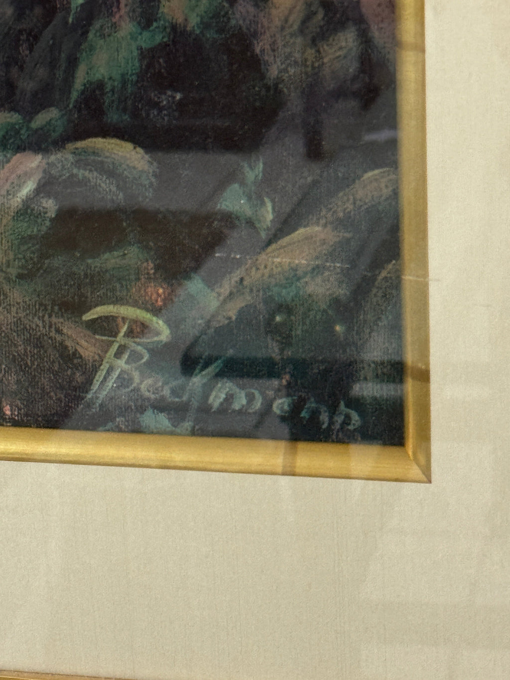 Mission Garden, Signed by Pete Beckmann, Acrylic on Canvas, Framed