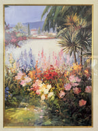 Mission Garden, Signed by Pete Beckmann, Acrylic on Canvas, Framed