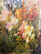Mission Garden, Signed by Pete Beckmann, Acrylic on Canvas, Framed