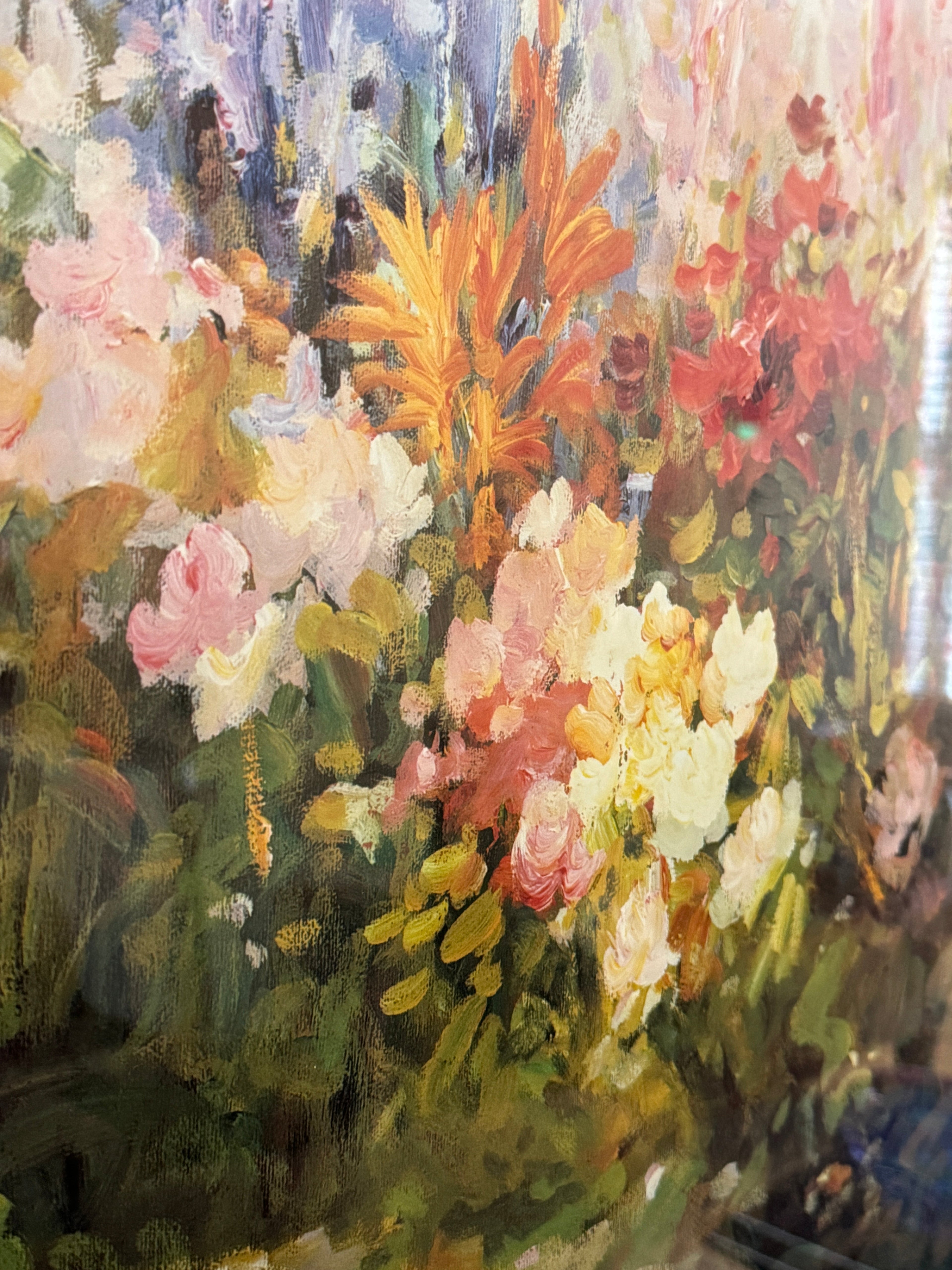 Mission Garden, Signed by Pete Beckmann, Acrylic on Canvas, Framed