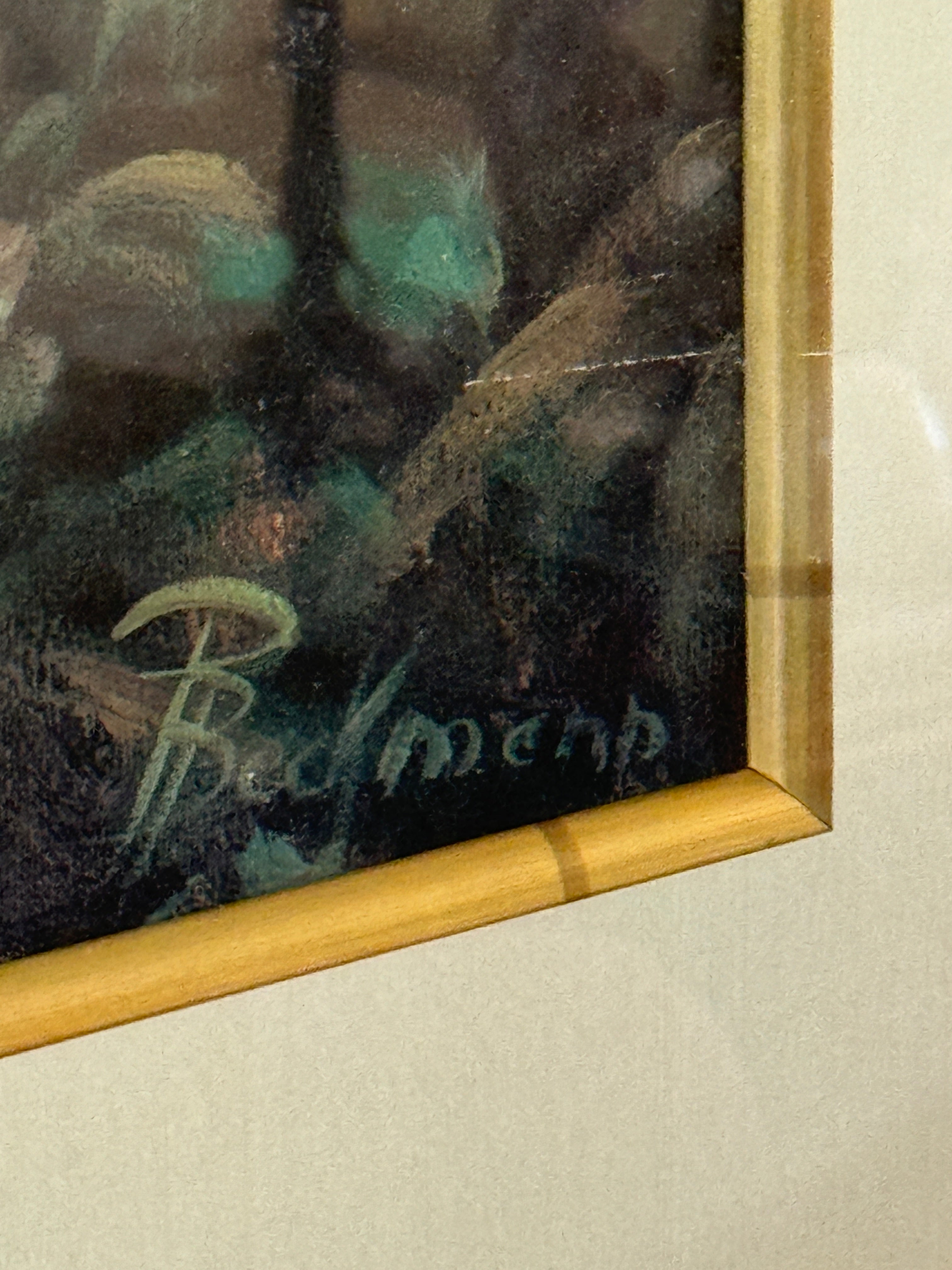 Mission Garden, Signed by Pete Beckmann, Acrylic on Canvas, Framed