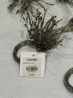 Silver Beaded Seaburst Napkin Rings - Set of 8