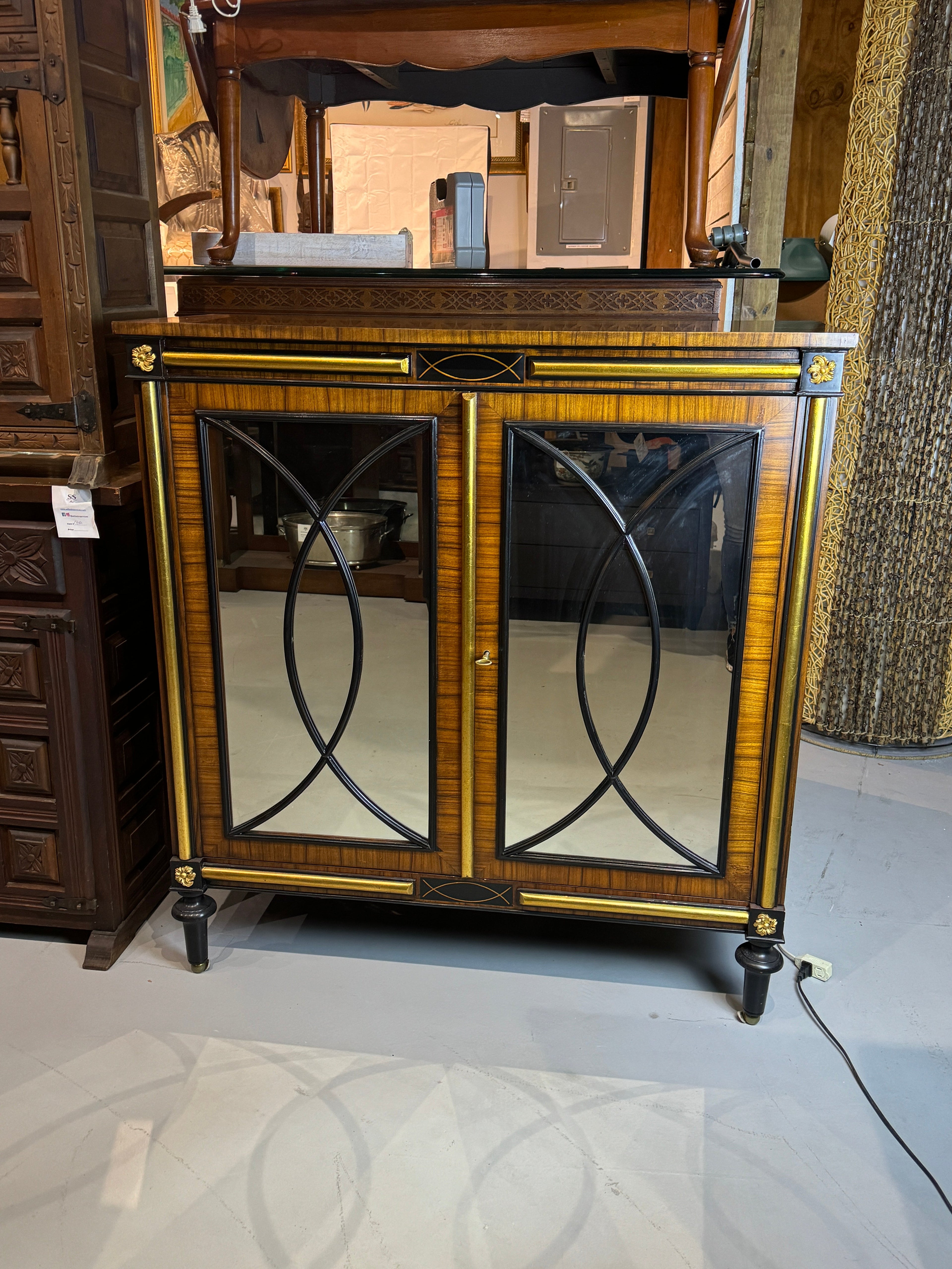 Contemporary Mirrored Regency Cabinet by Modern History