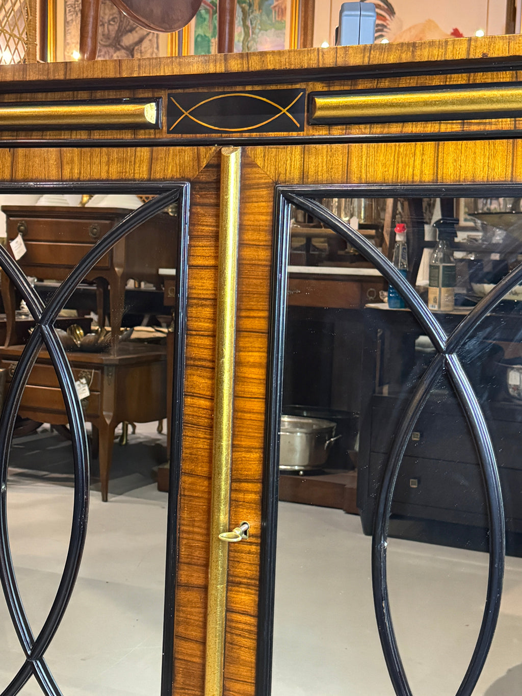 Contemporary Mirrored Regency Cabinet by Modern History