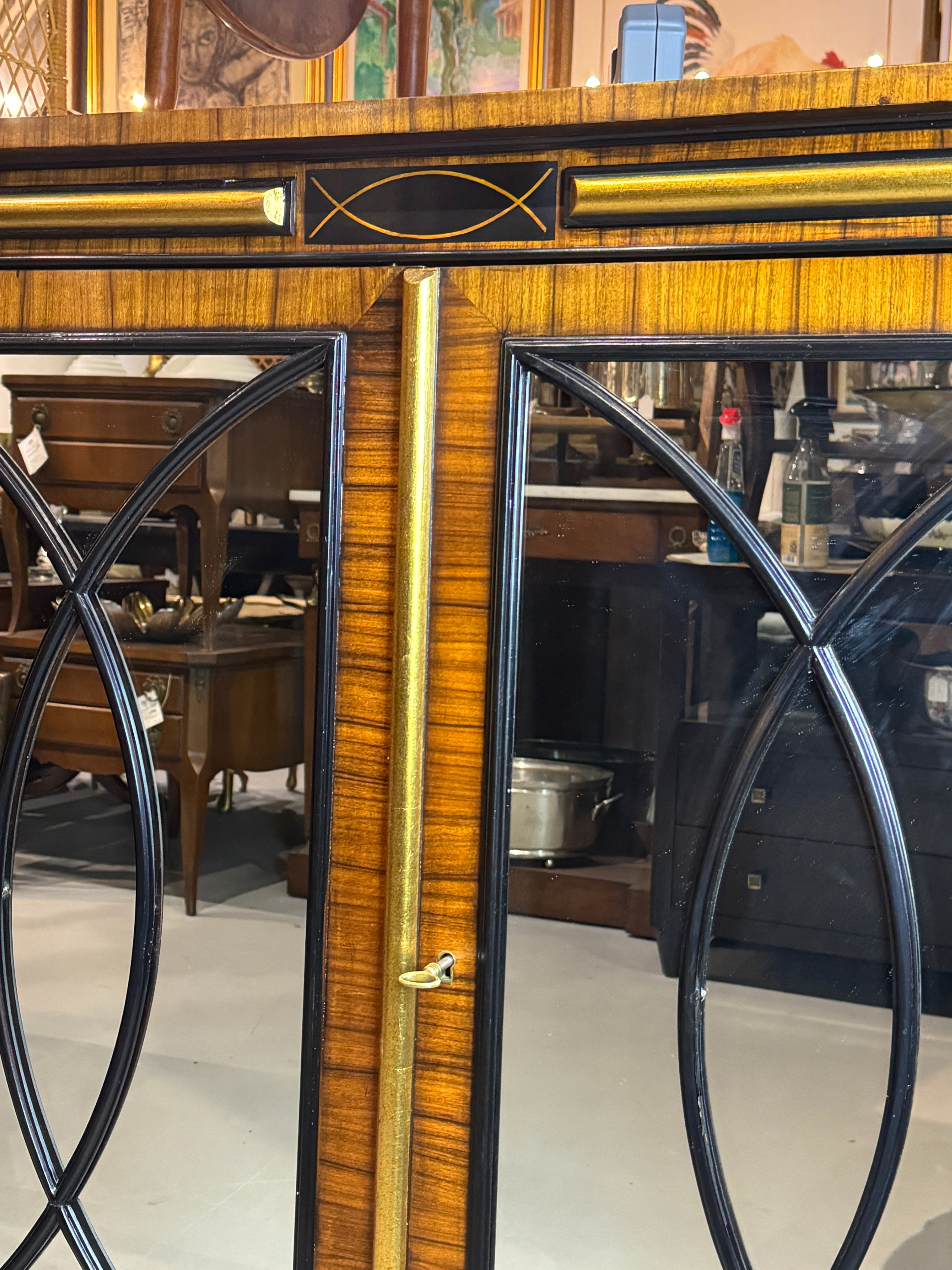 Contemporary Mirrored Regency Cabinet by Modern History