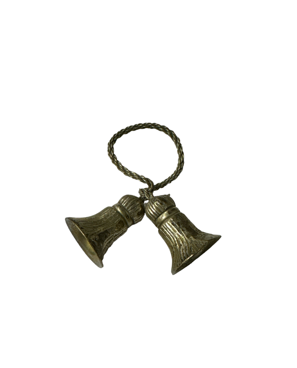 Vintage Pewter Tassel Napkin Rings - Set of 10