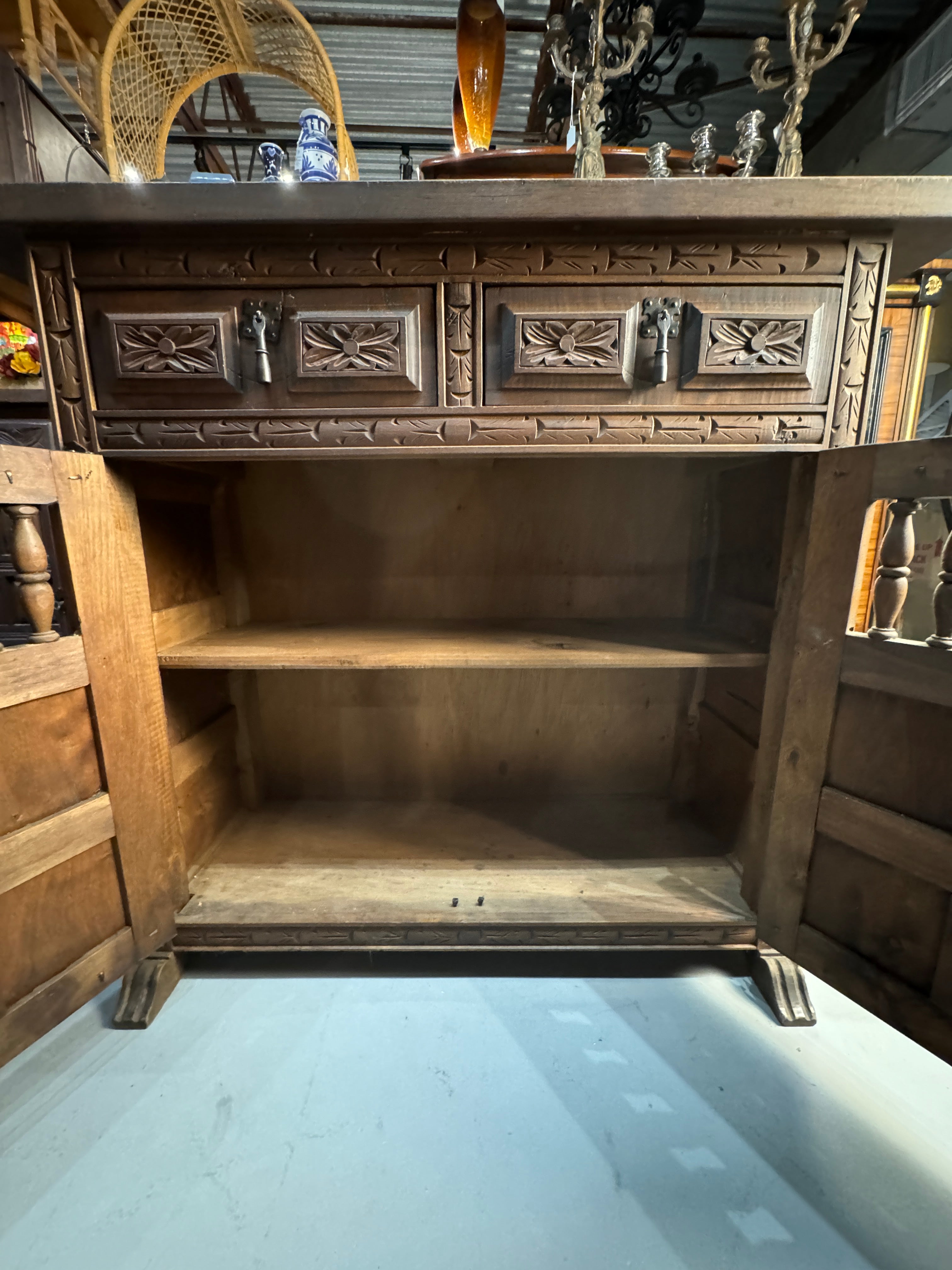 Antique Spanish Cedar Cabinet