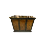 Drexel Et Cetera Collection Black Lacquer Chinoiserie Buffet Server with Flip Top