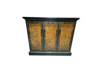 Drexel Et Cetera Collection Black Lacquer Chinoiserie Buffet Server with Flip Top