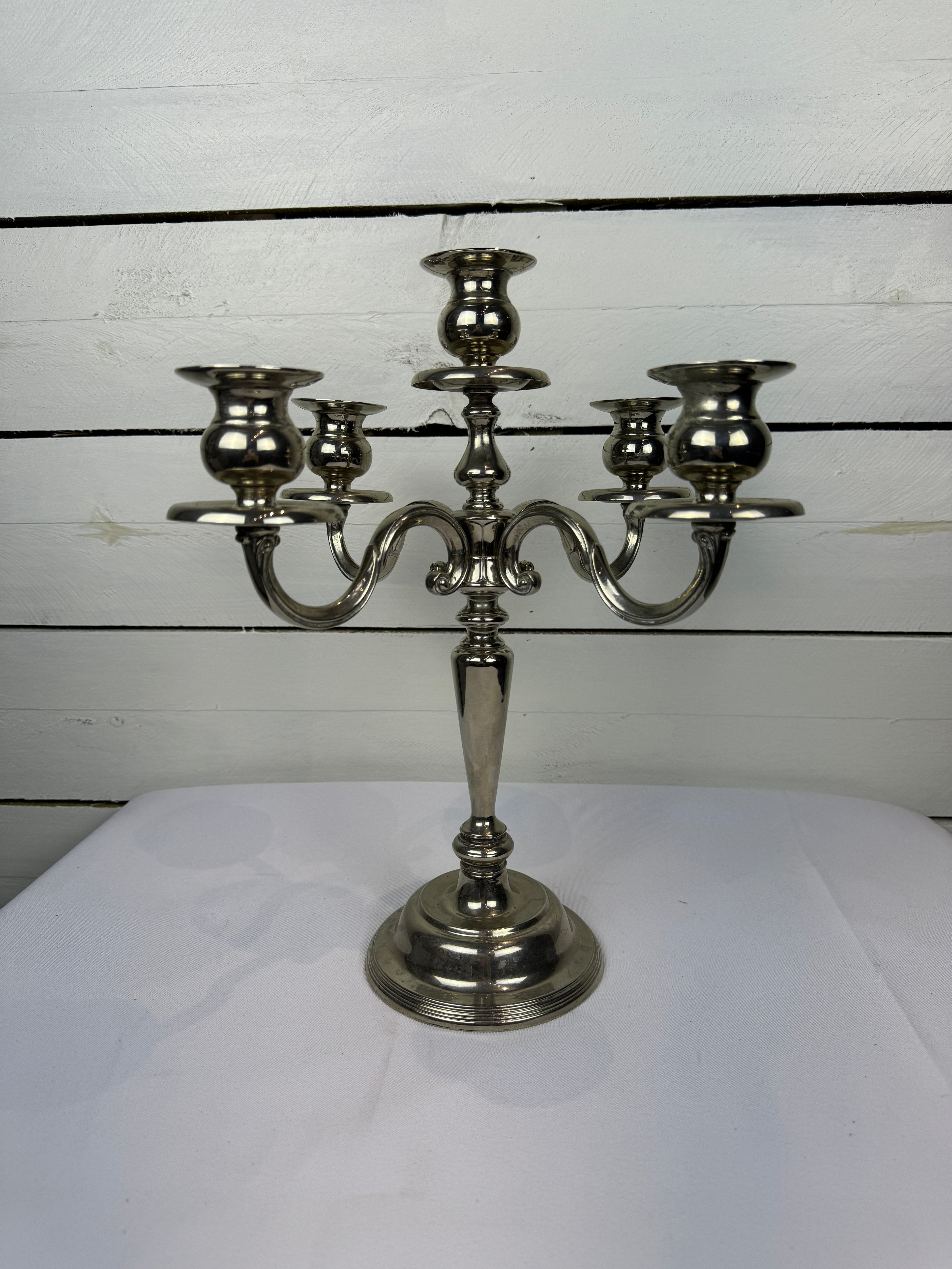 Vintage Silverplated 5 Candle Candelabra