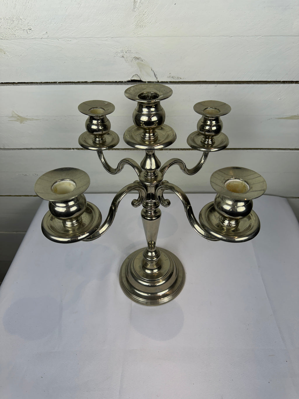 Vintage Silverplated 5 Candle Candelabra
