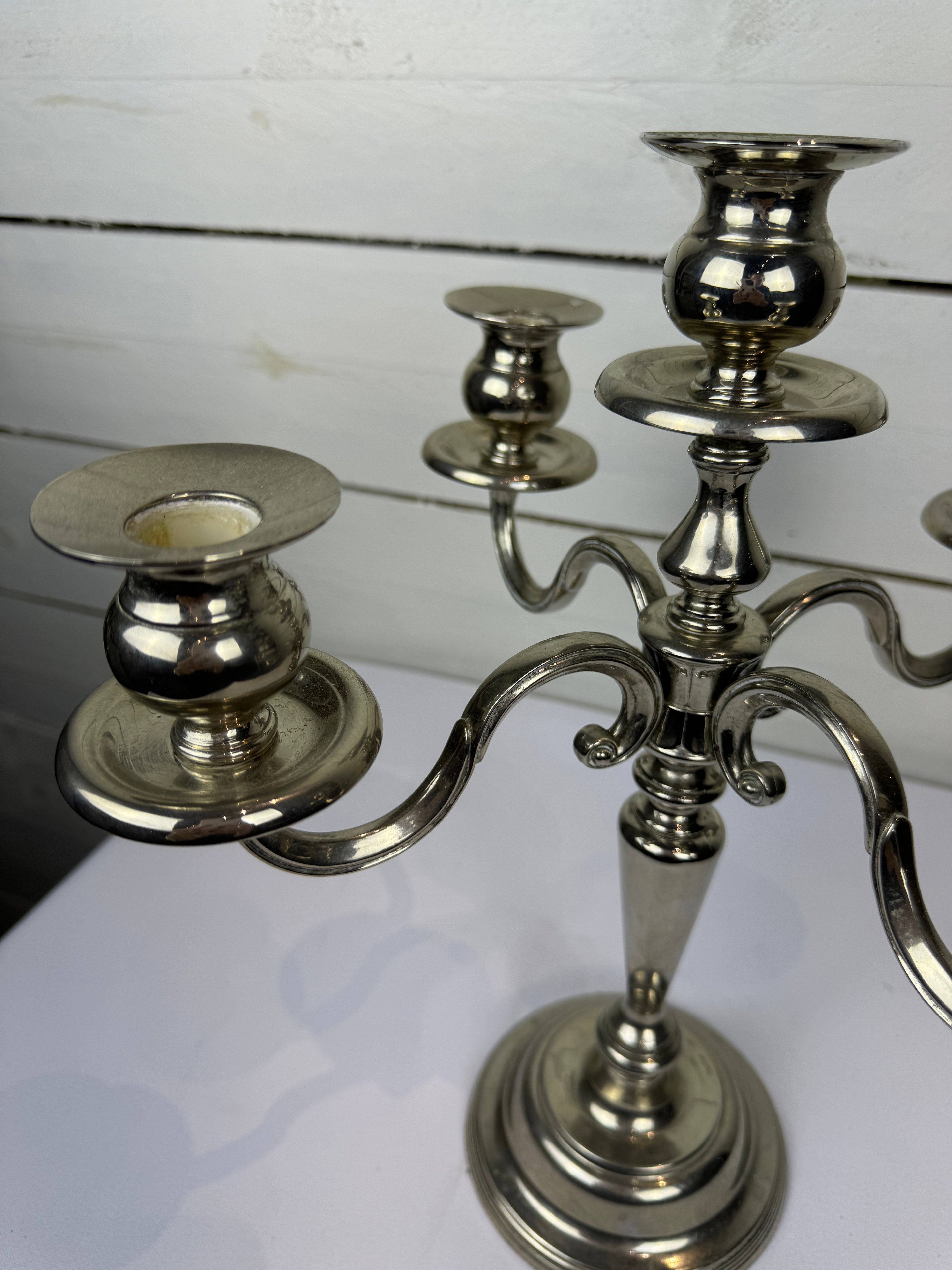 Vintage Silverplated 5 Candle Candelabra