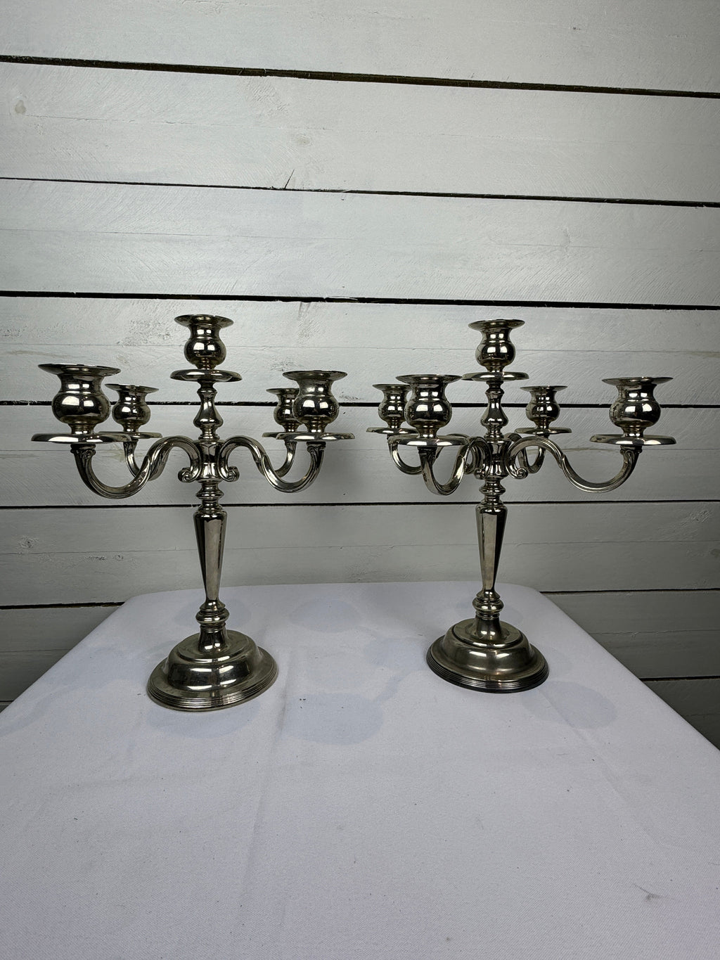 Vintage Silverplated 5 Candle Candelabra