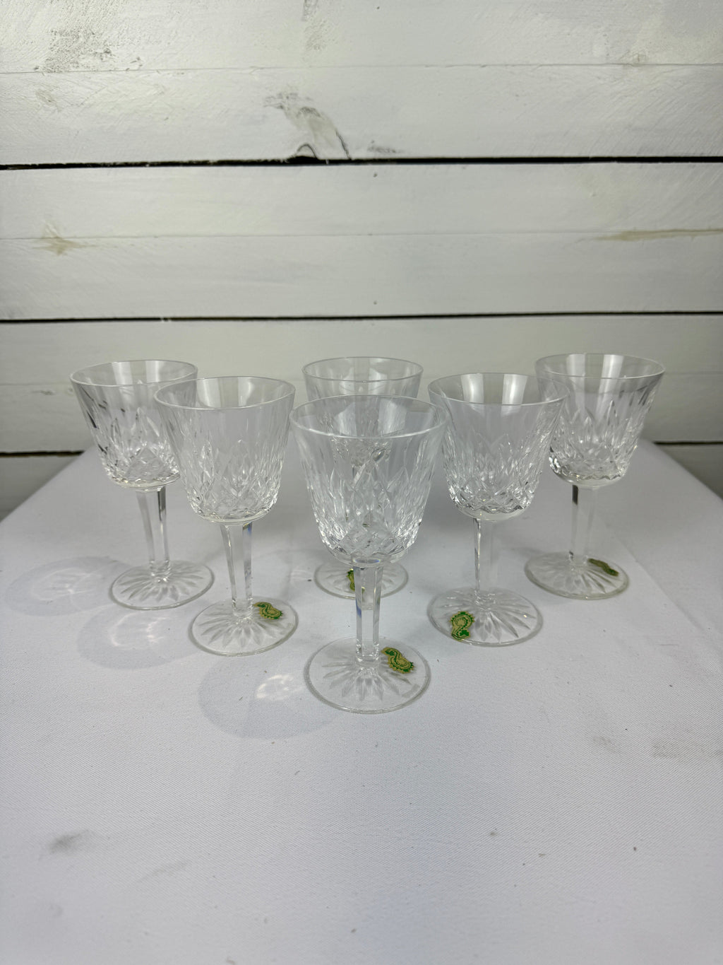 Vintage Waterford Crystal Claret Collection Wine Glasses - Set of 6