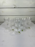 Vintage Waterford Crystal Claret Collection Wine Glasses - Set of 6
