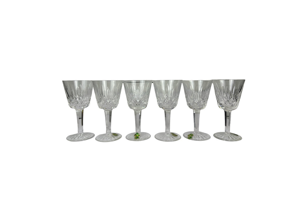 Vintage Waterford Crystal Claret Collection Wine Glasses - Set of 6