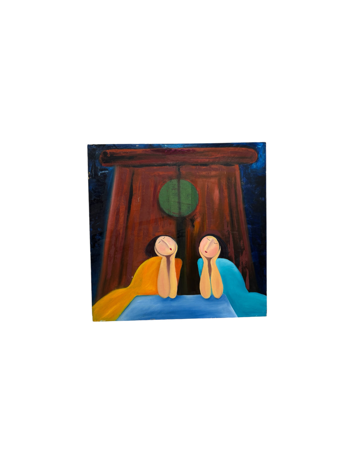 Daydreaming Girls Original, Unframed Oil on Canvas by Youngsook Park, Singapore