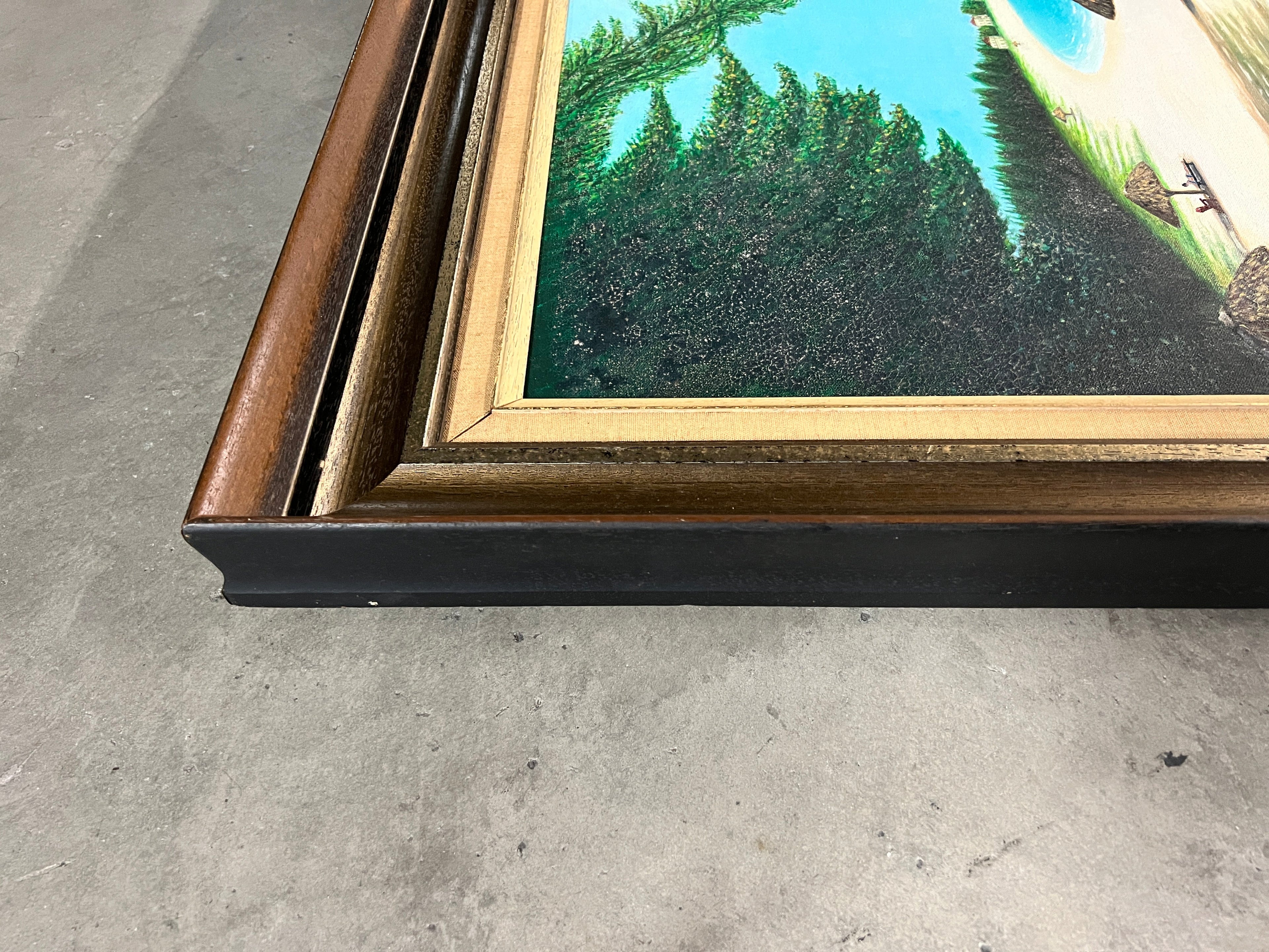 Varadero Beach Original Art by J. Bertrand, 1970