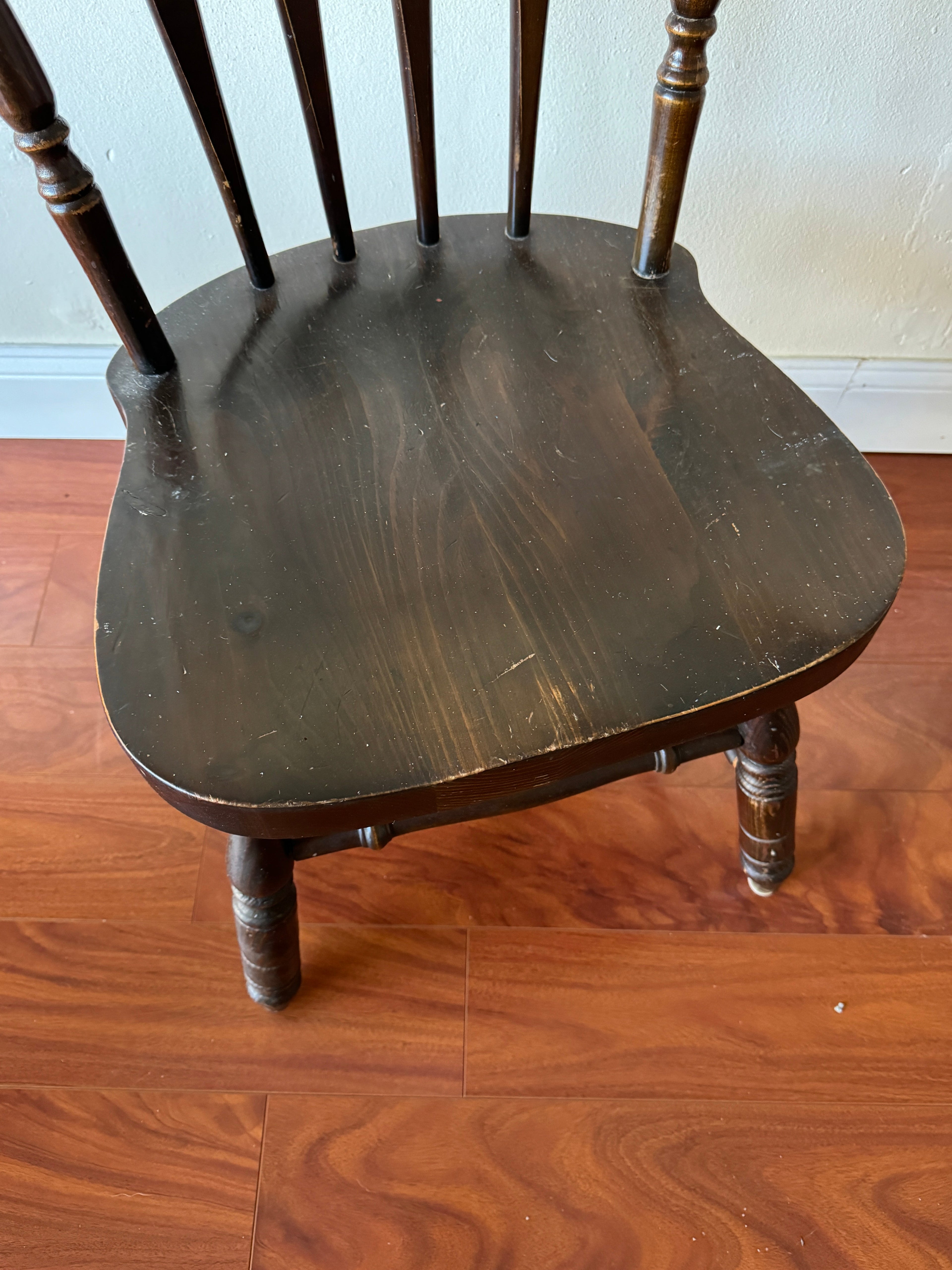 Virginia House Solid Oak Colonial Early American Dining Side Chair 2212 274