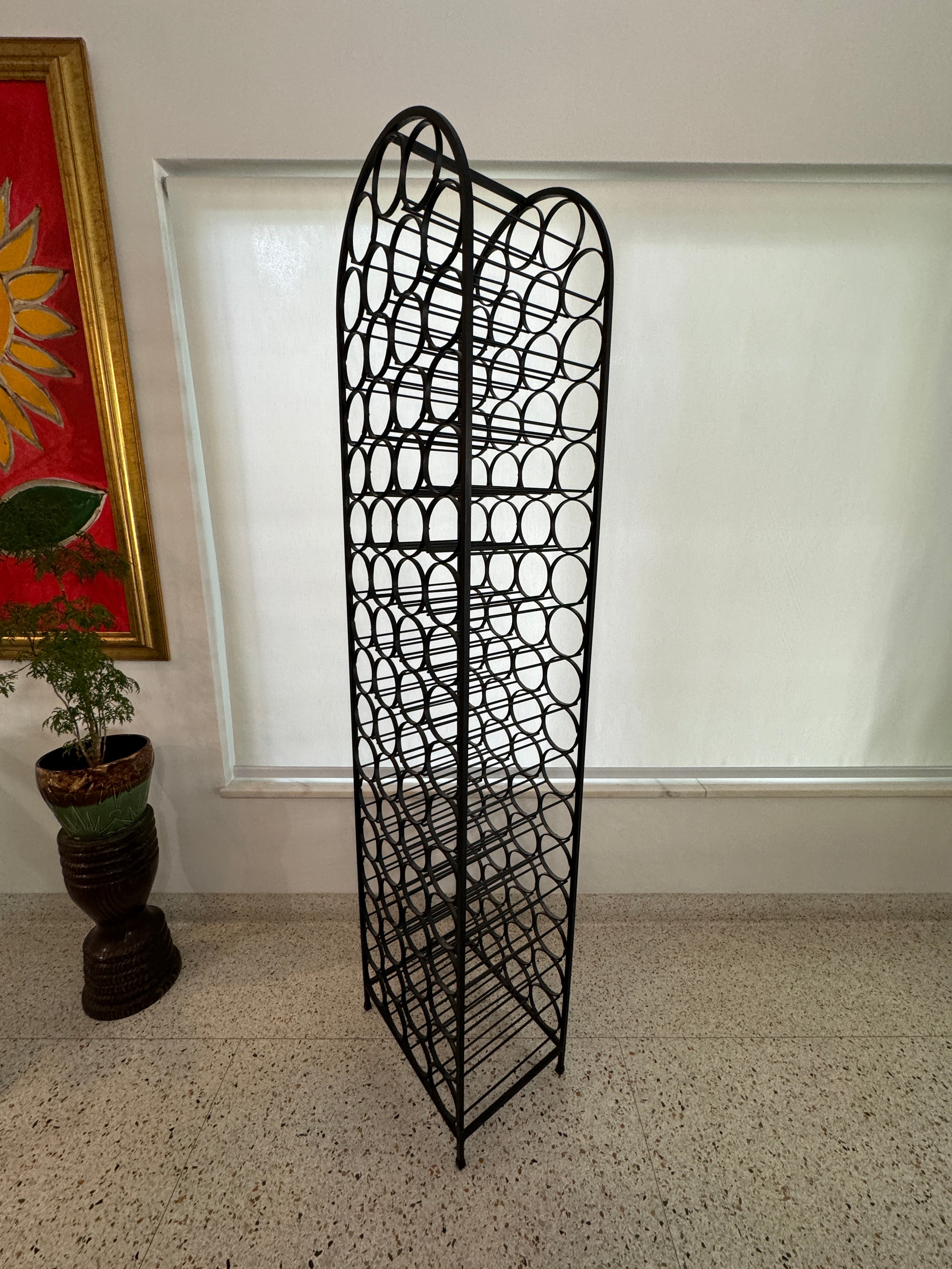 1970 Arthur Umanoff Wine Rack Retro Mid-Century - 67 Bottles