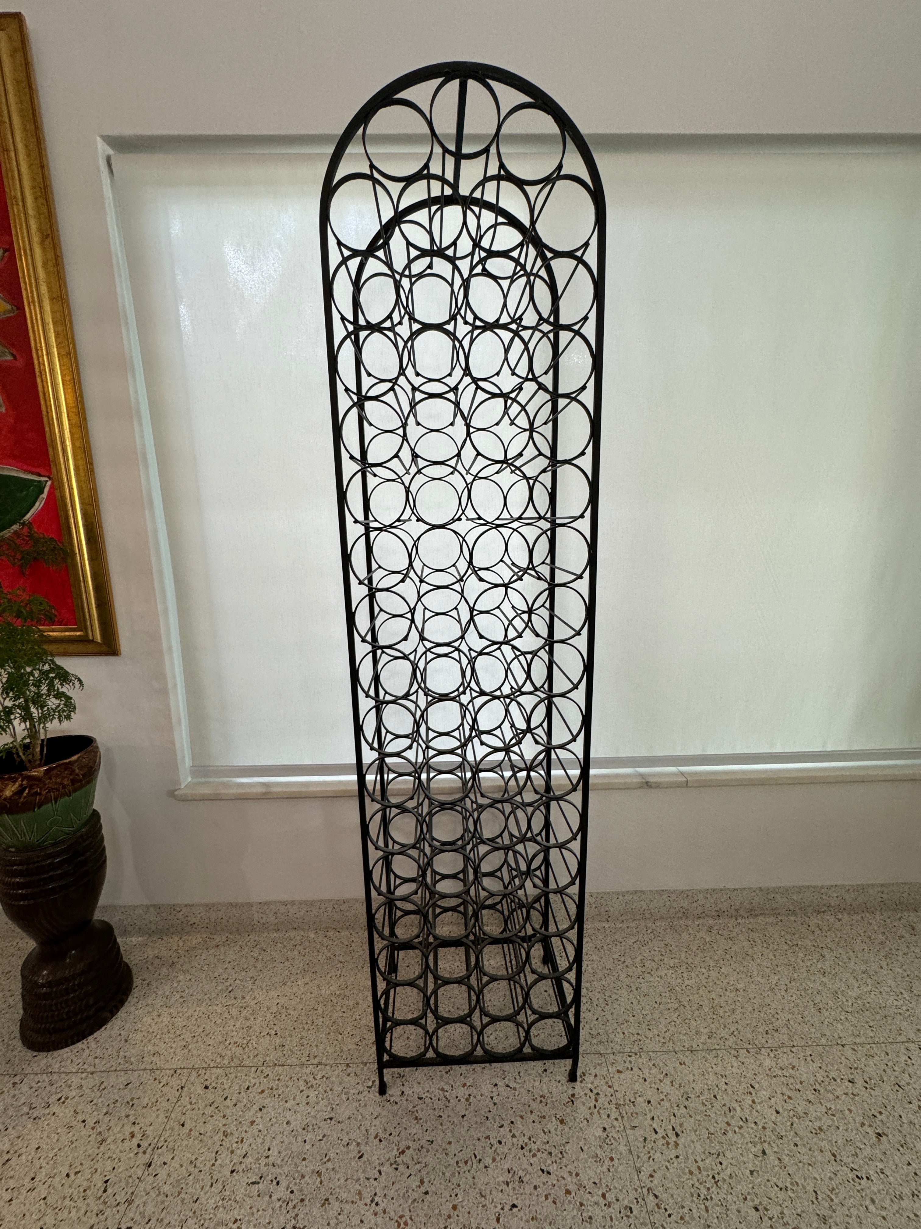 1970 Arthur Umanoff Wine Rack Retro Mid-Century - 67 Bottles