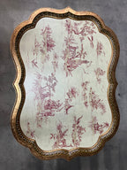 Vintage Hand Painted Chinoiserie Coffee/Tray Table by Sarreid, Ltd.