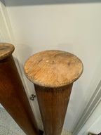 1901 Antique Solid Oak Support Columns - Architectural Salvage - A Pair