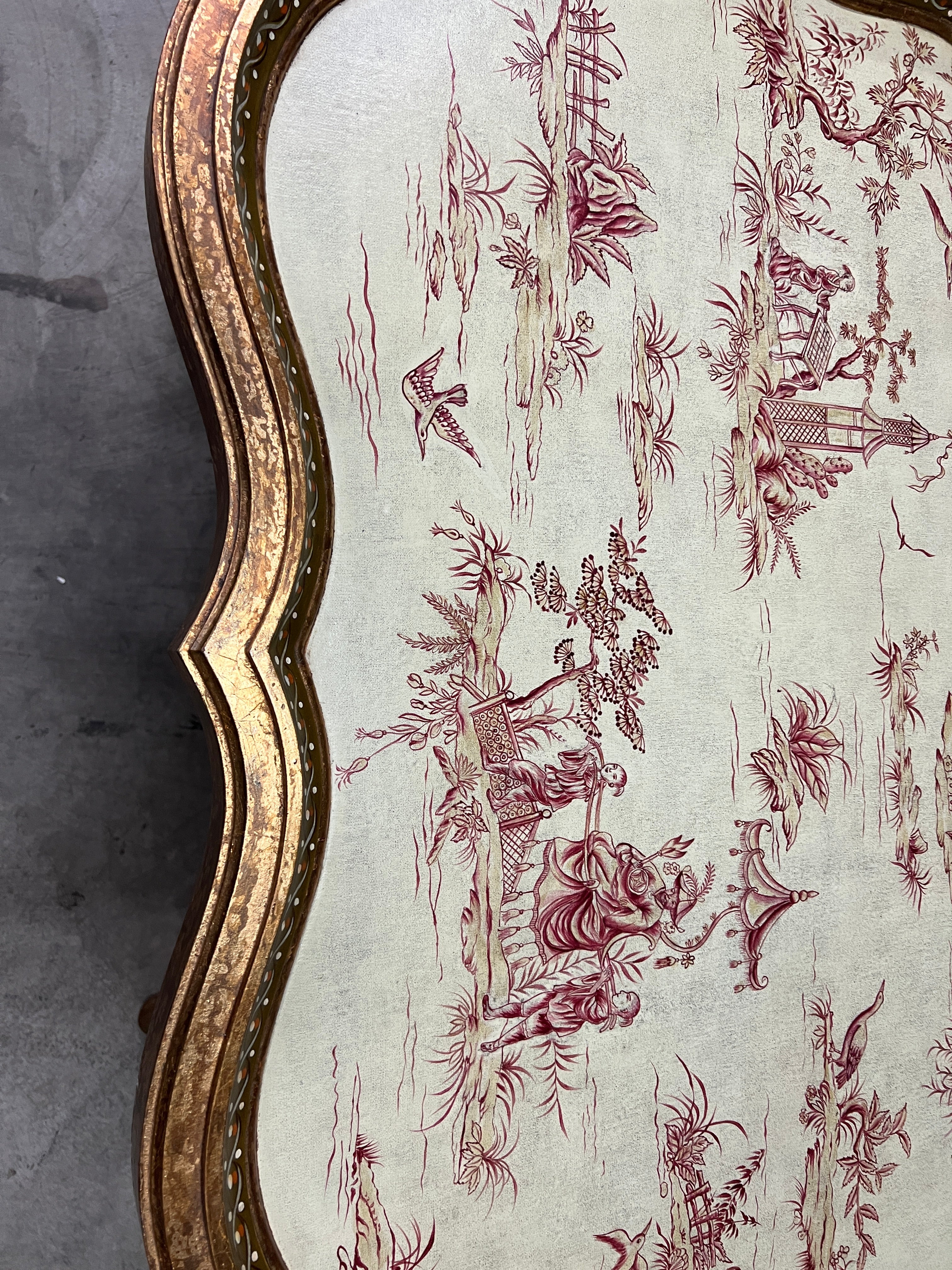 Vintage Hand Painted Chinoiserie Coffee/Tray Table by Sarreid, Ltd.
