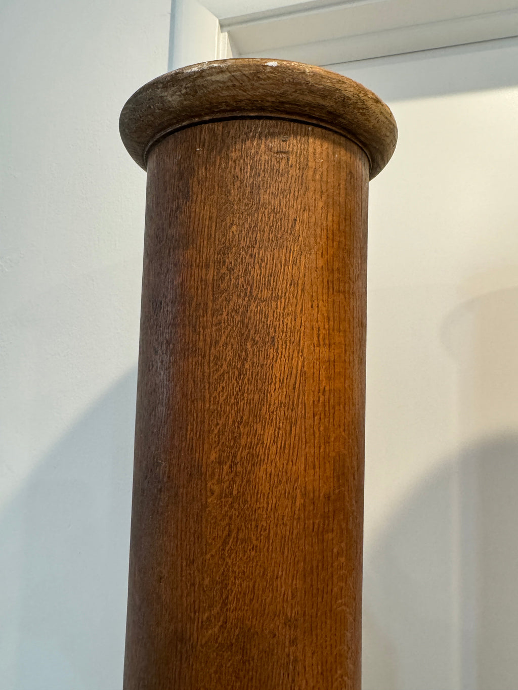 1901 Antique Solid Oak Support Columns - Architectural Salvage - A Pair