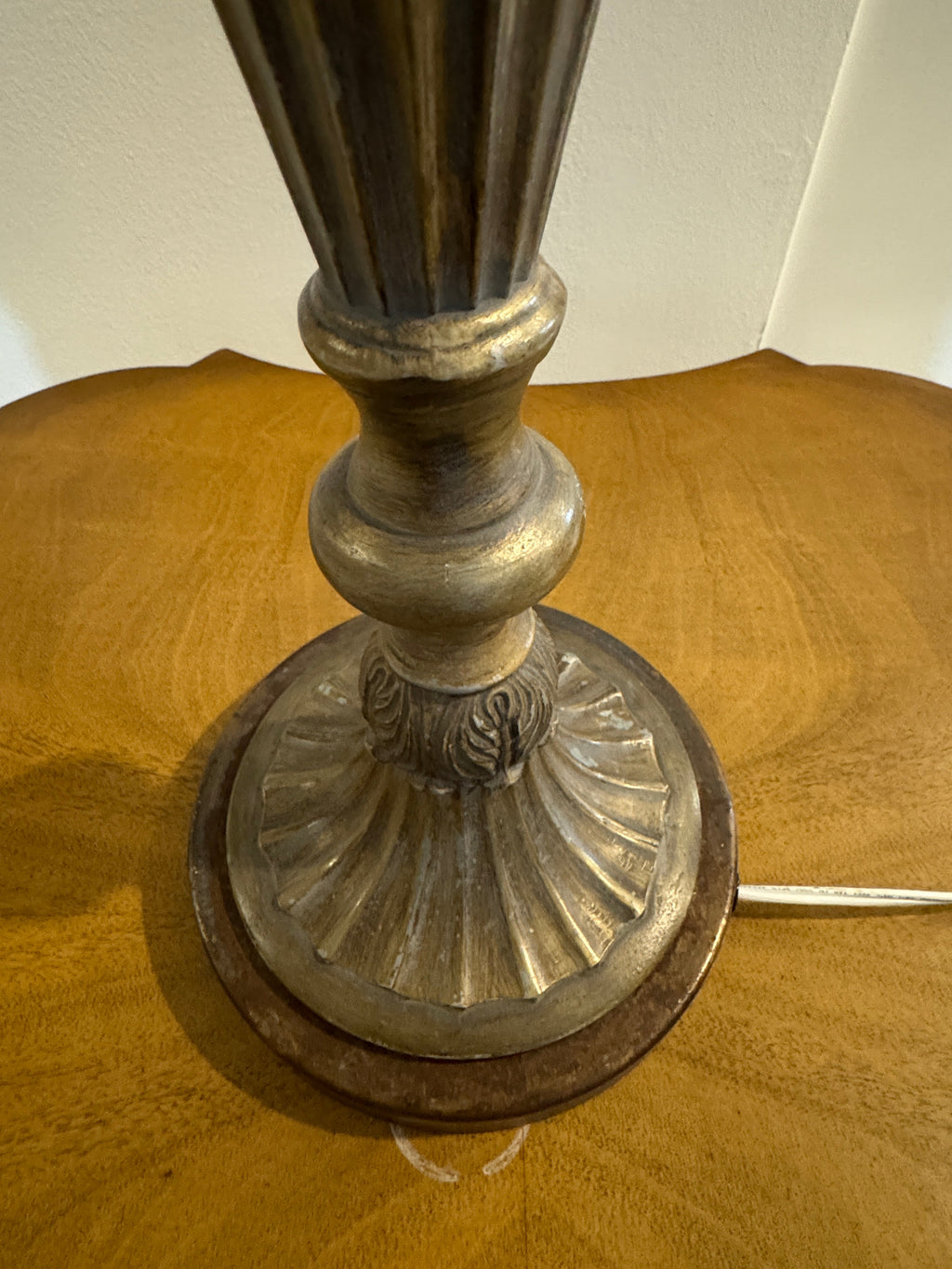 Louis XVI Style Antique Bronze Candelabra Table, Desk or Bedside Lamp
