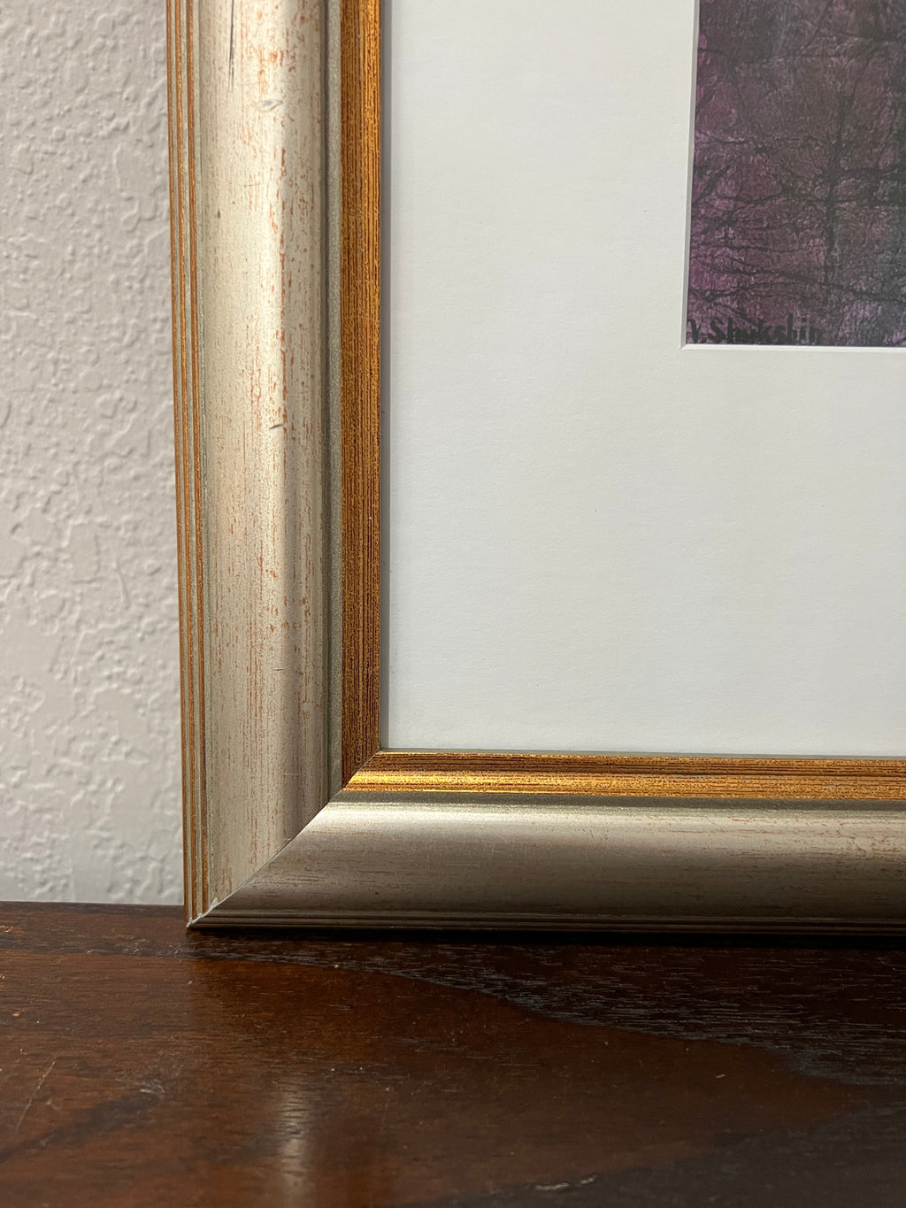 Nude Woman Silhouette - Original Art - Set of 2, Matted and Framed