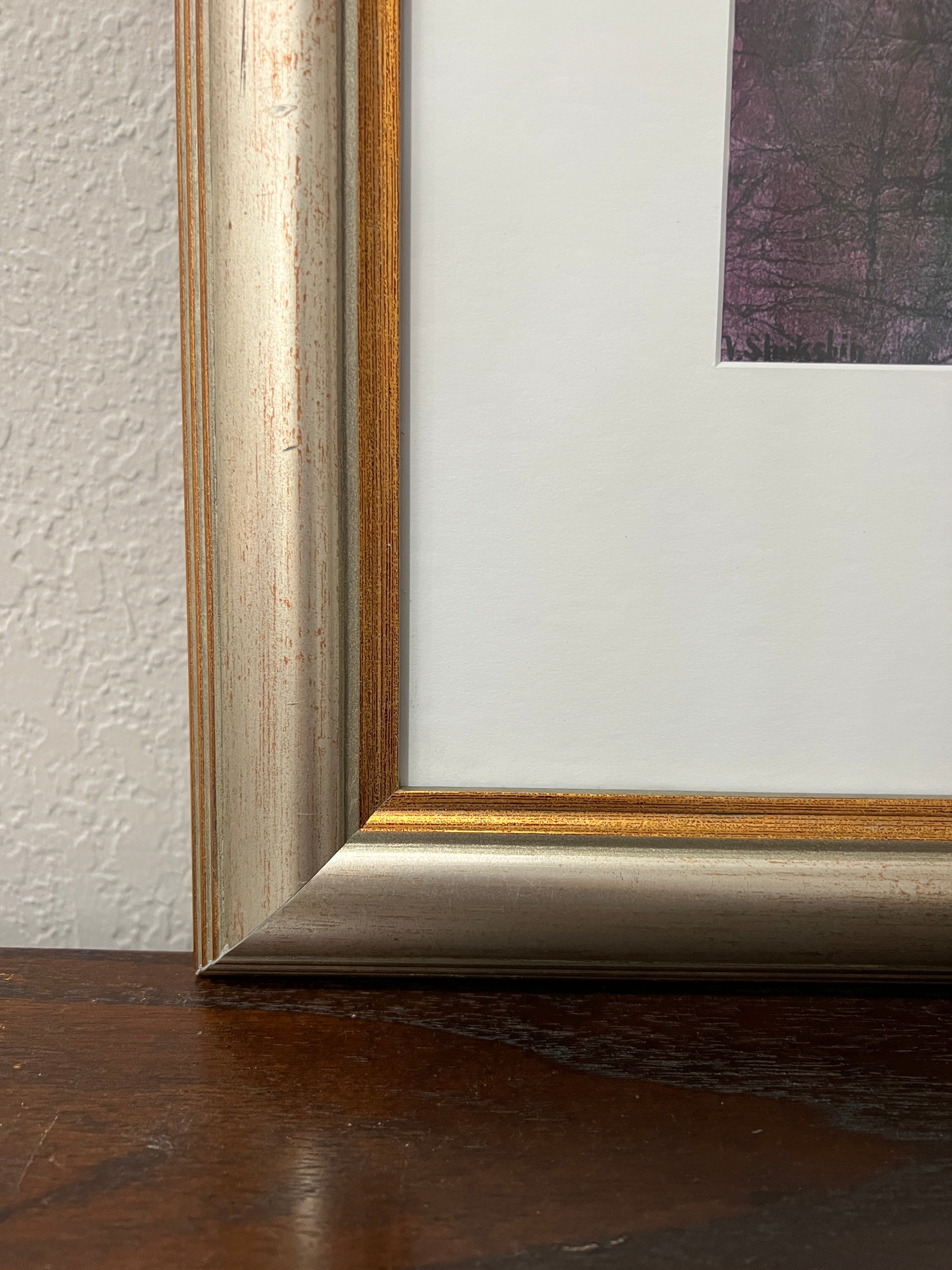 Nude Woman Silhouette - Original Art - Set of 2, Matted and Framed
