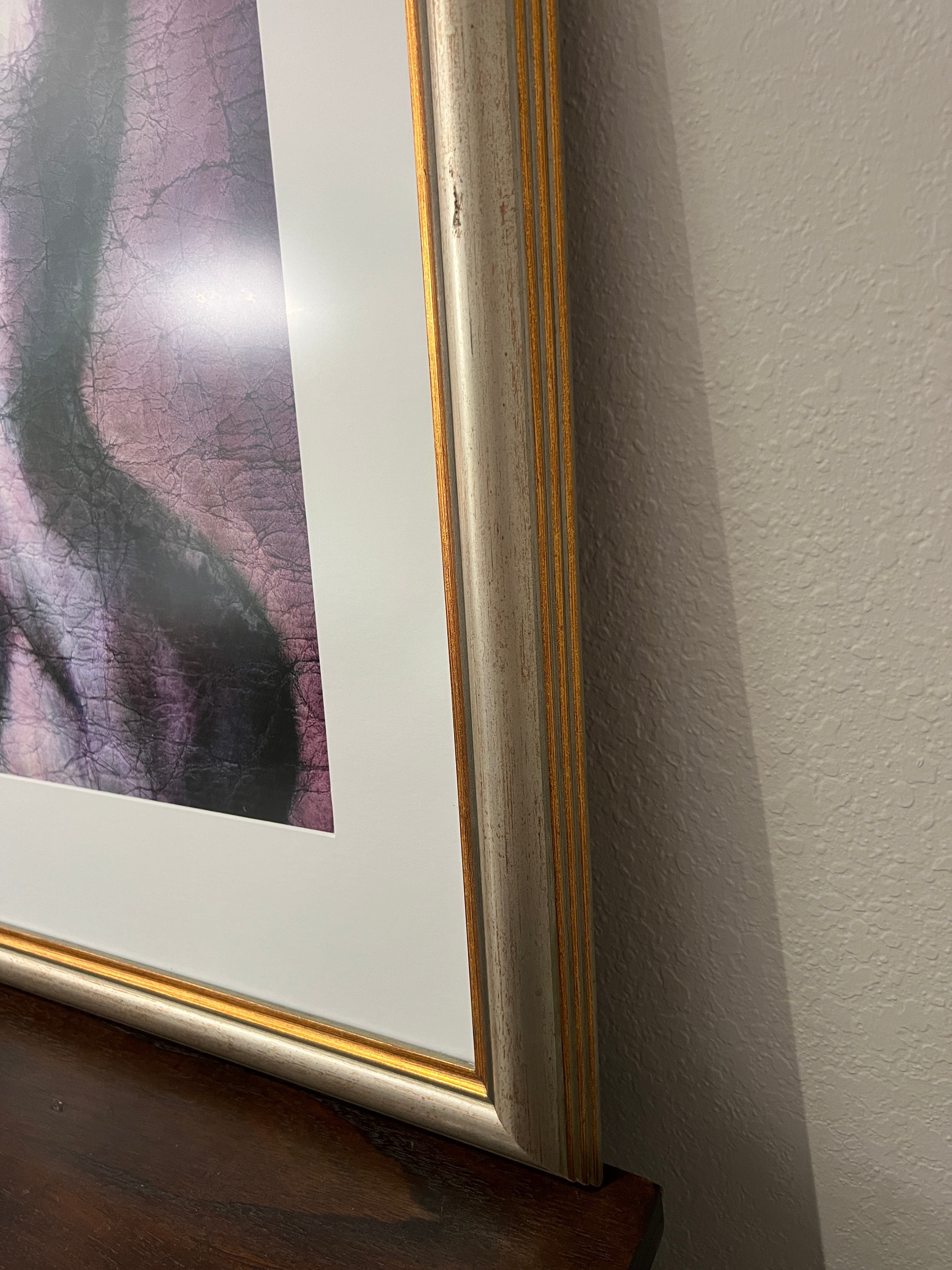Nude Woman Silhouette - Original Art - Set of 2, Matted and Framed