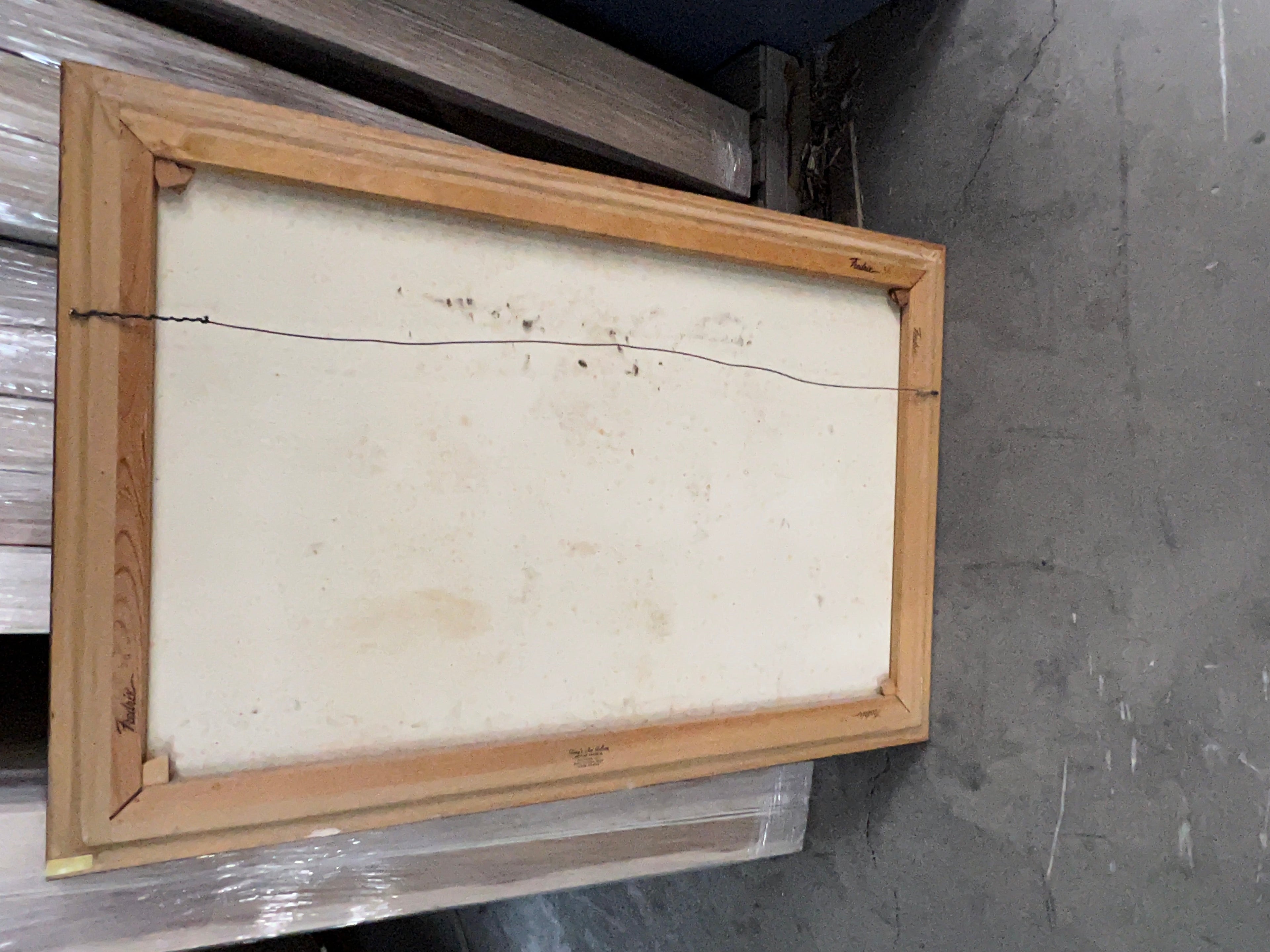 Vintage Old Rural Village Signed by Melton - original oil on canvas