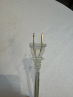 White Ceramic & Brass/Metal Base Table Lamp